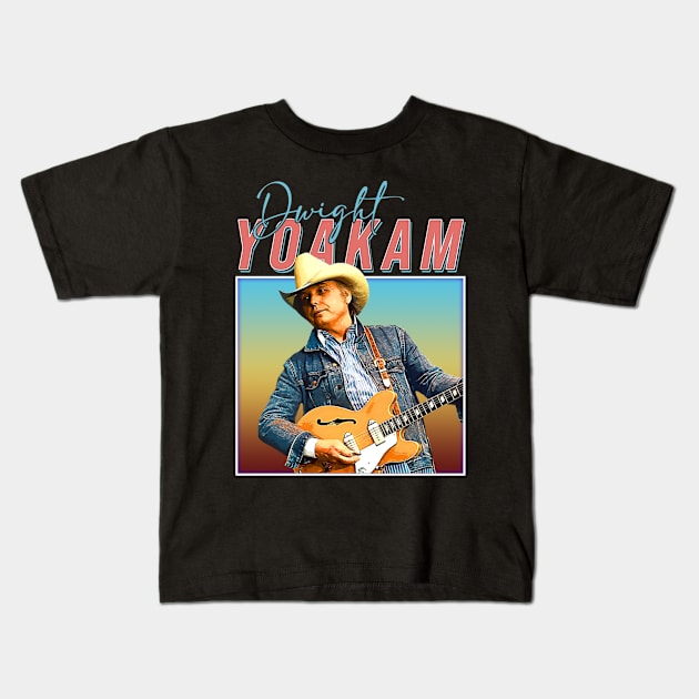 Dwight Yoakam Enchanting Echoes Kids T-Shirt by WillyPierrot